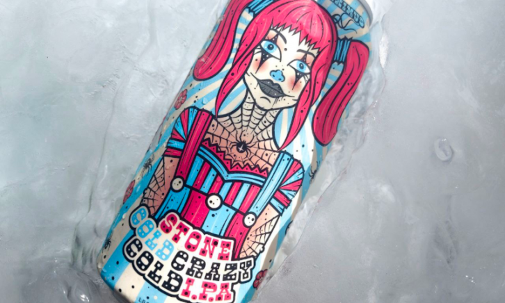 Stone Cold IPA blik in ijs